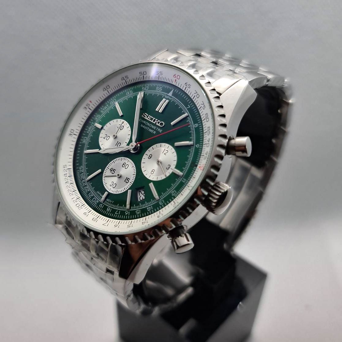 Seiko Breitling Mod Green Dial 380 USD Express Delivery included