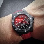grand seiko carbon mod red