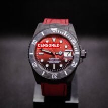grand seiko carbon mod red