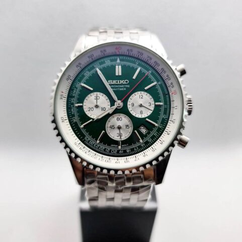 Seiko Breitling Mod Green Dial 380 USD Express Delivery included