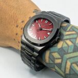 seiko nautilus black red