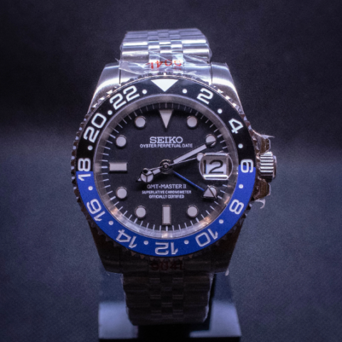 seiko submariner batman gmt nh34